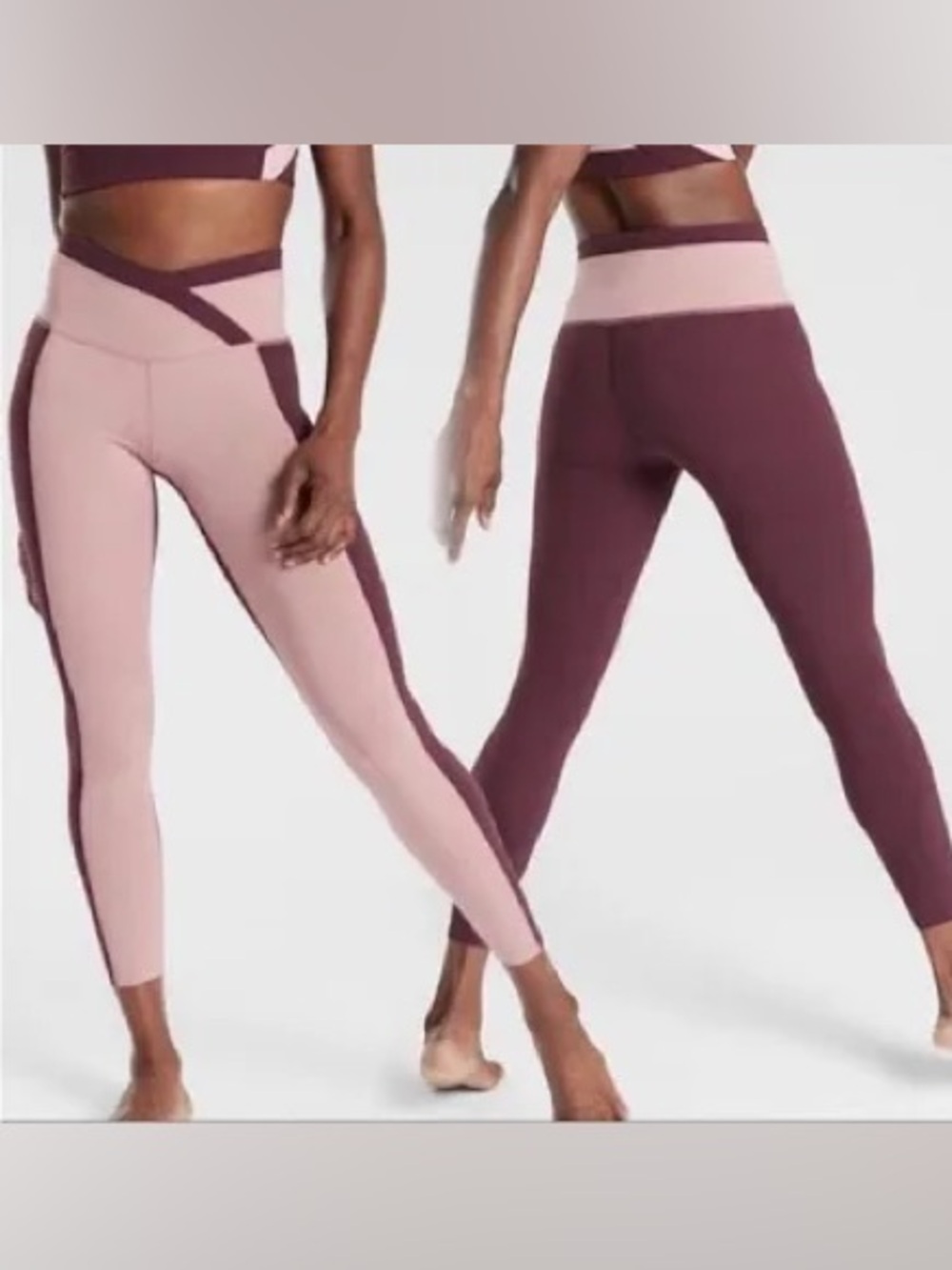 L Athleta chroma 7/8 tight leggings
